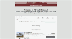 Desktop Screenshot of aircraftcanadasales.com